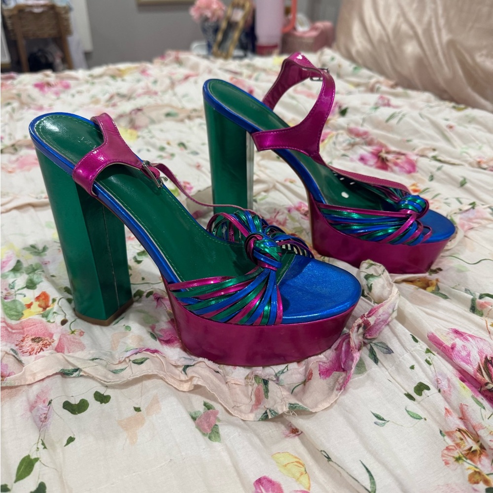 Colorful Platform Heels